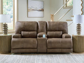 Bay Furniture Gallery - Ashley Furniture - Beckley Place Living Room - 2 Seat PWR REC Sofa ADJ HDREST / Earth - PC9180247